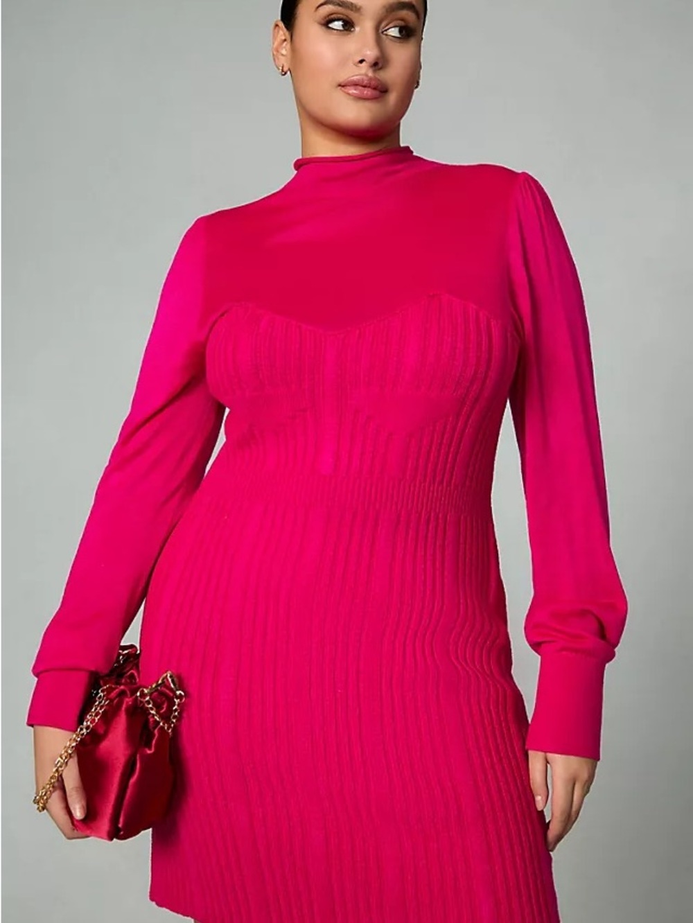 Anthropologie Corset Sweater Mini Dress | Size M